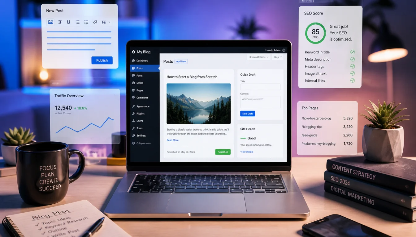 how to start a blog from scratch beginners guide